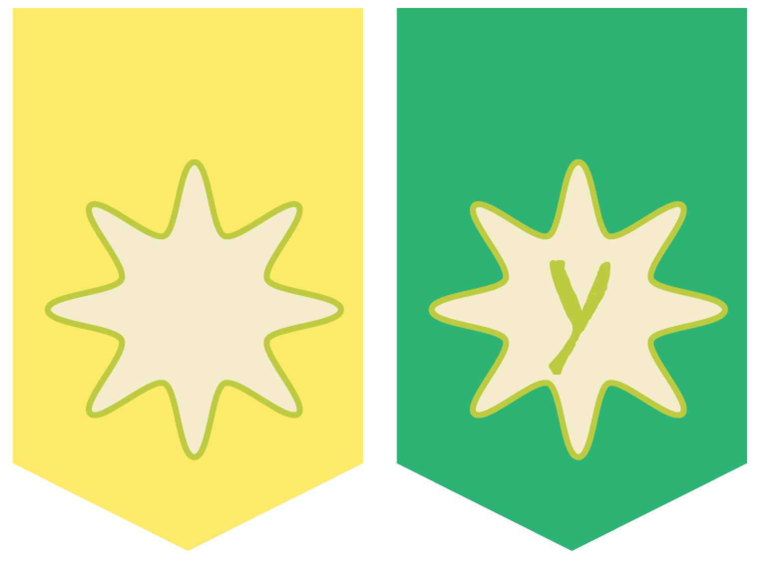 Monster letter flags